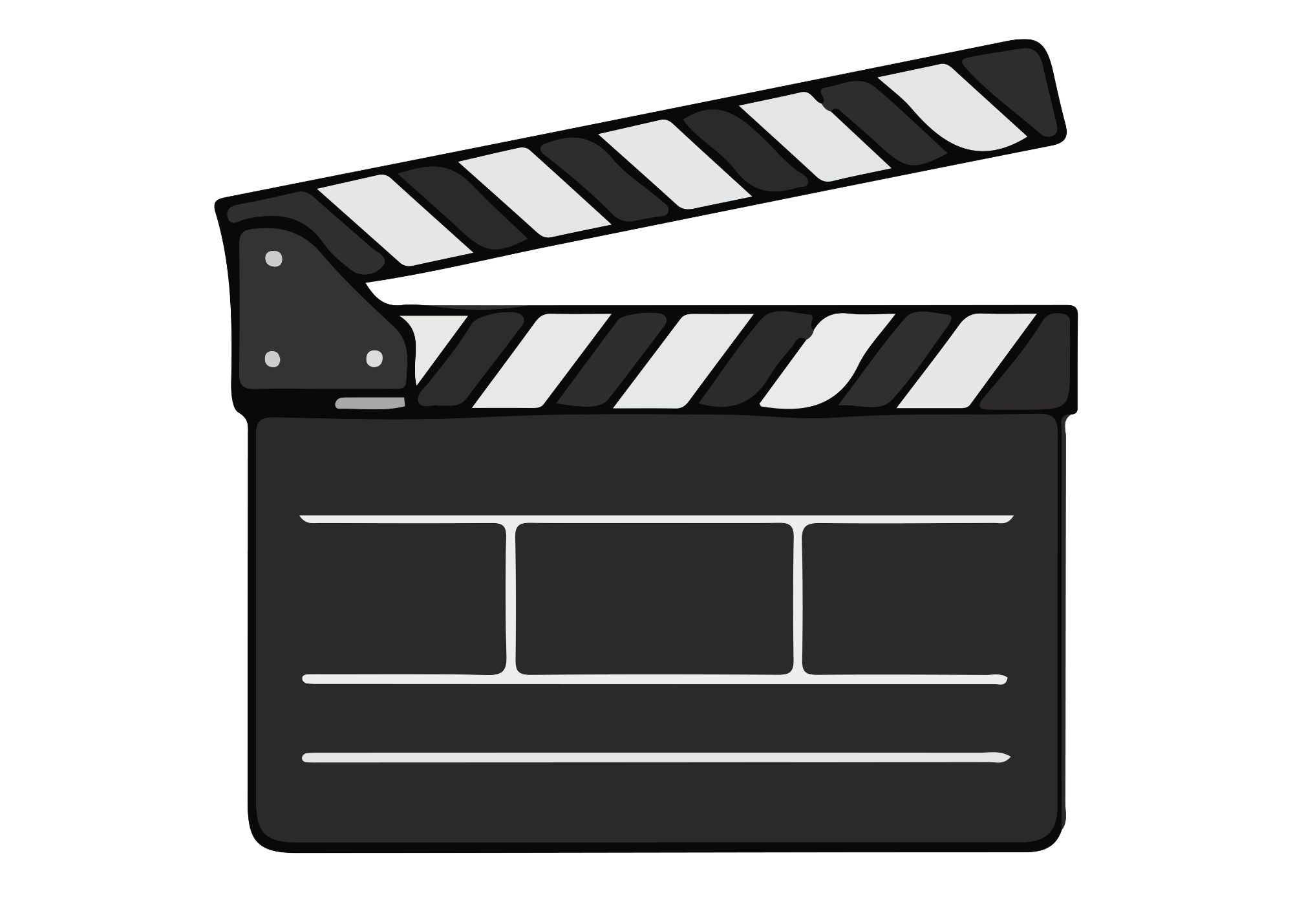 A clapper board.