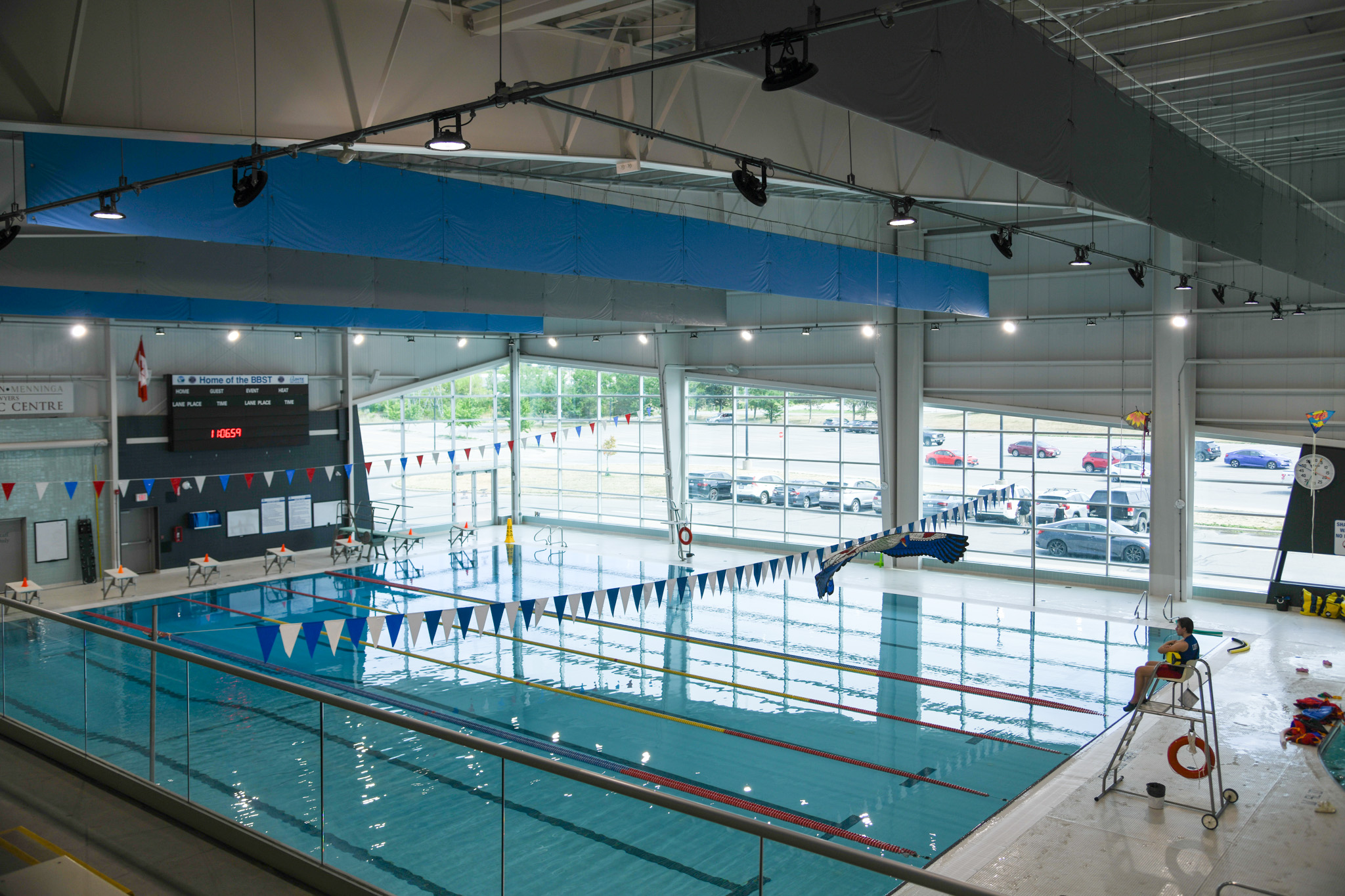 Lifeguard watching over QSWC pool