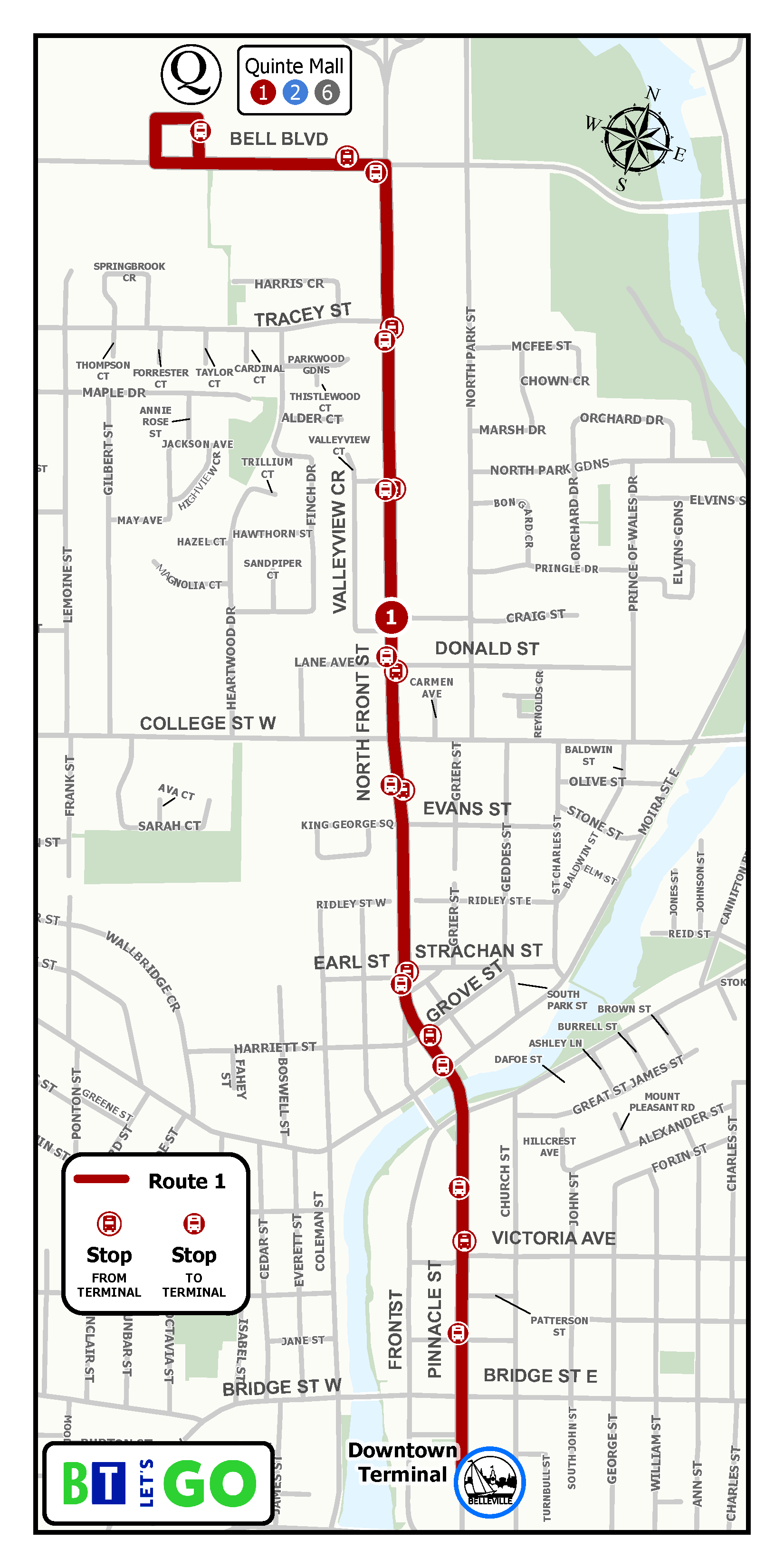 Route 1 Map