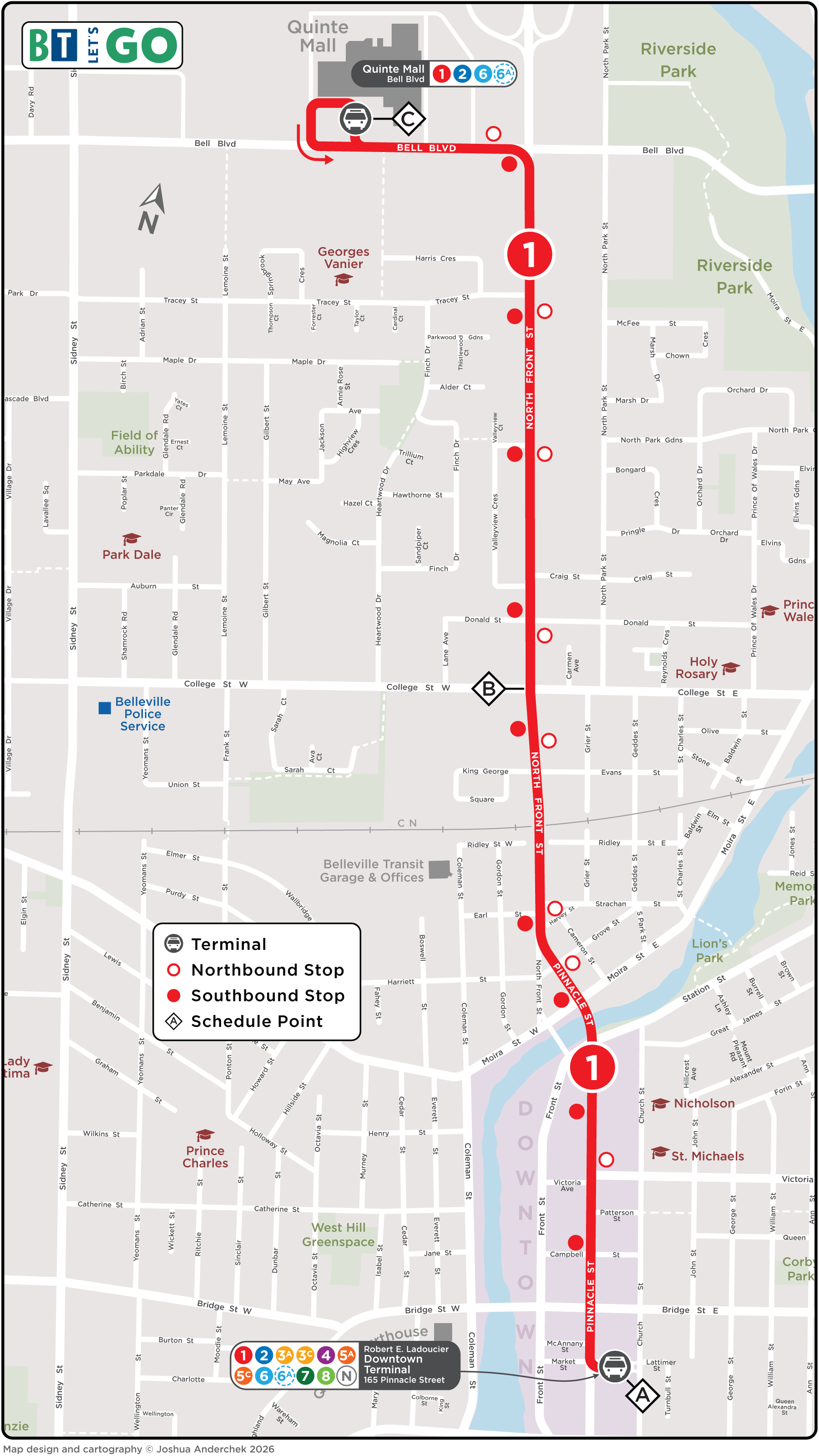 Route 1 Map