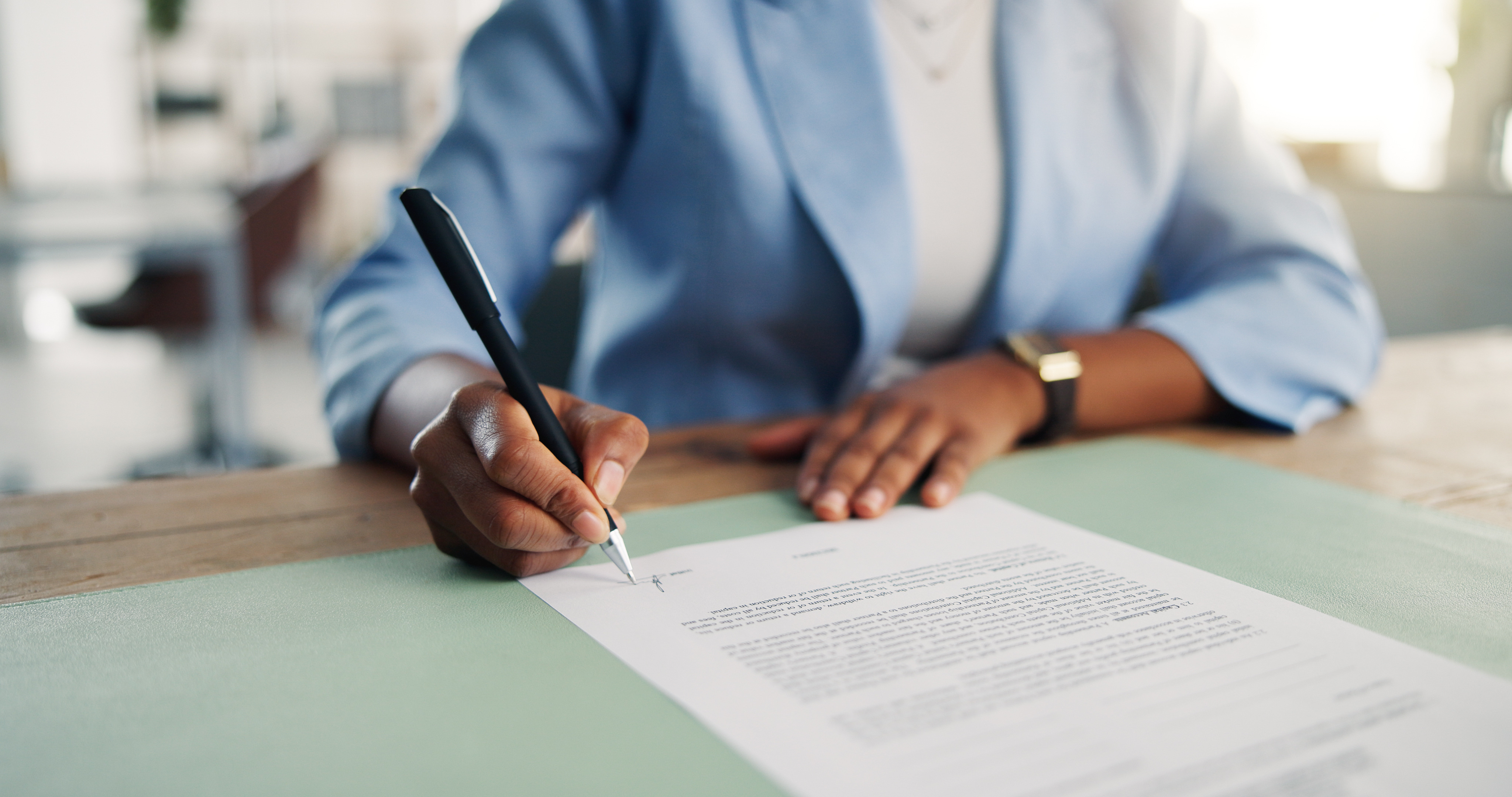 Person signing documents