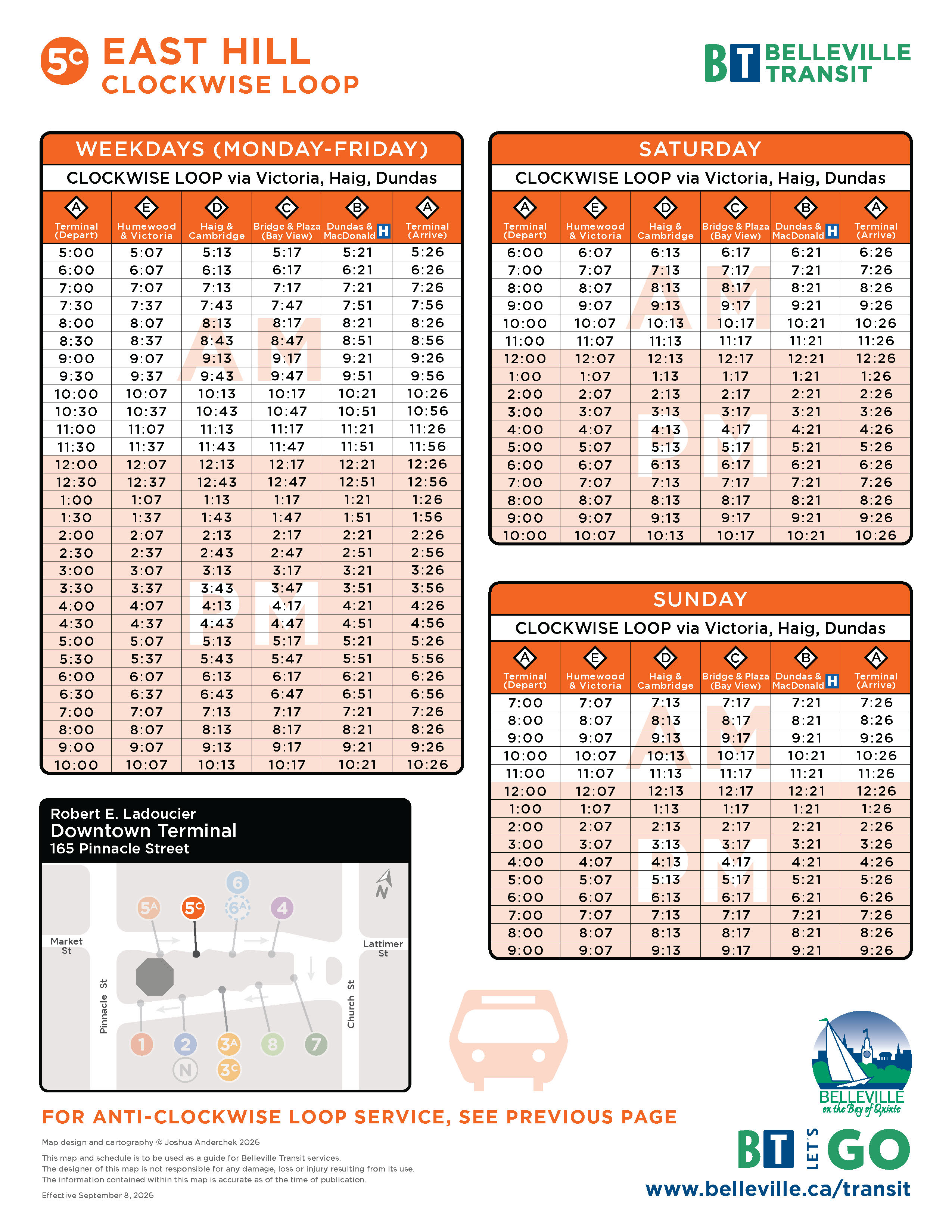 Route 5C Schedule