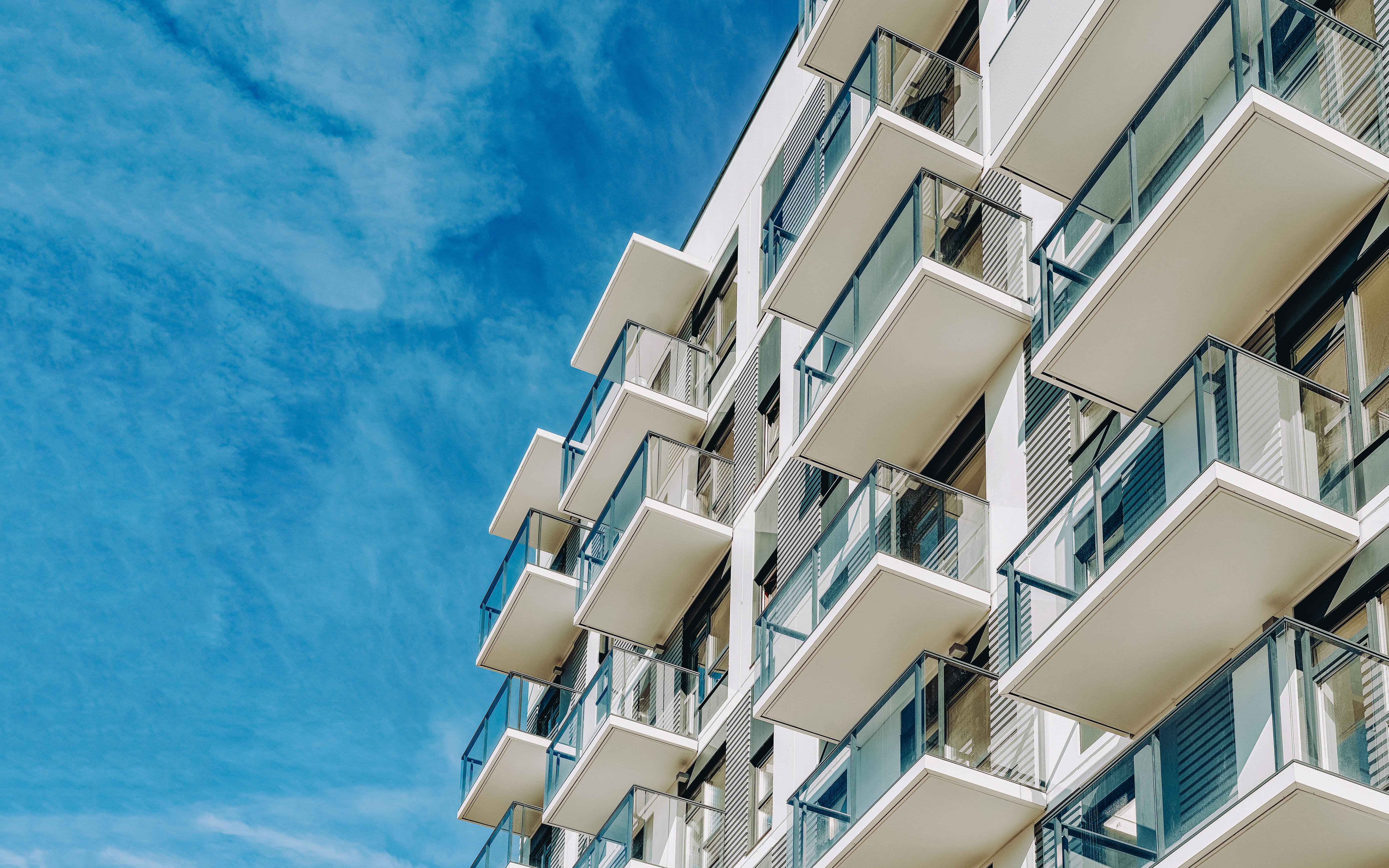 Apartment with balconies