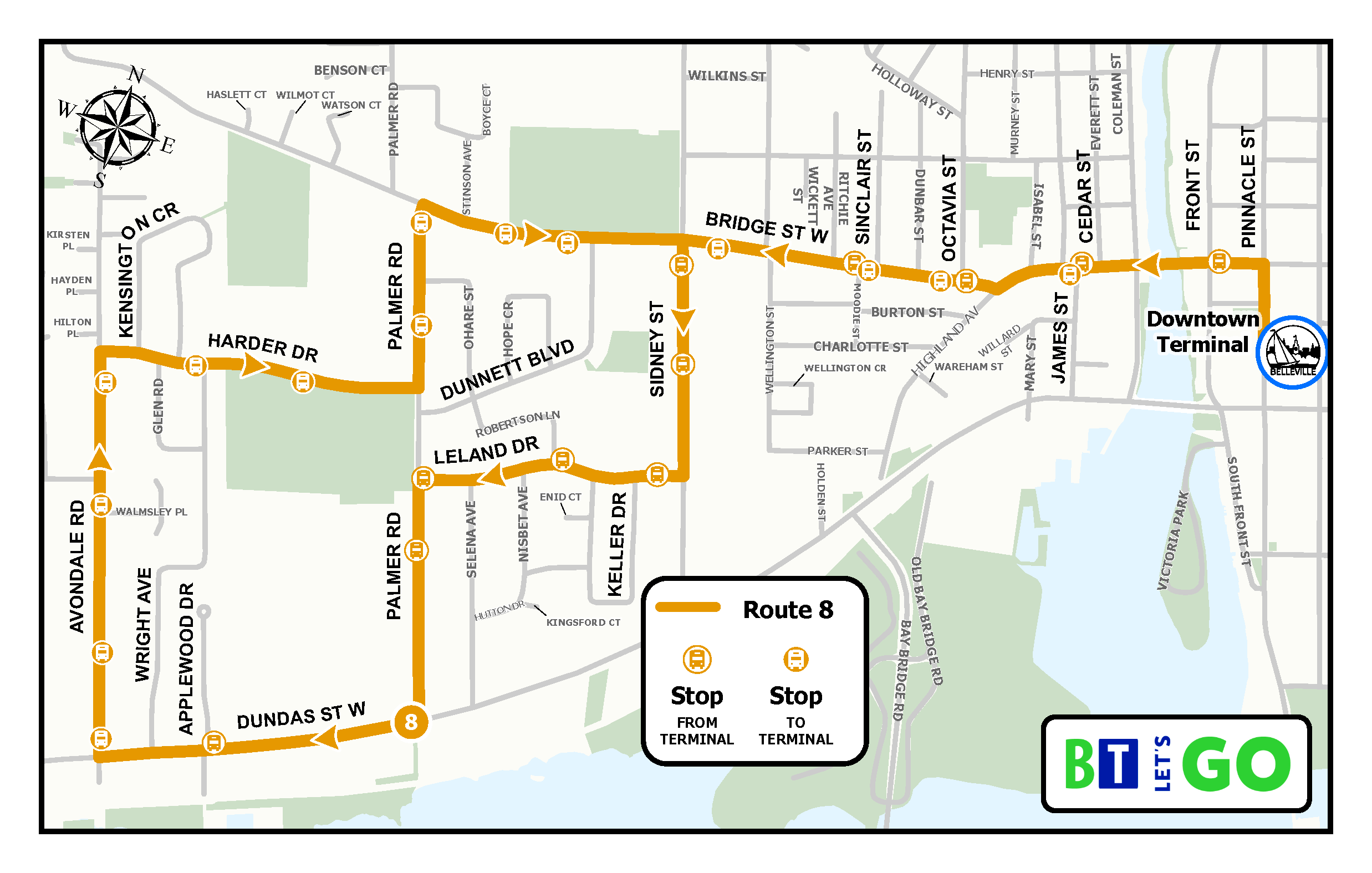 Route 8 Map