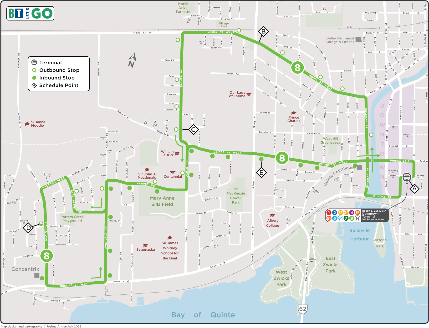 Route 8 Map