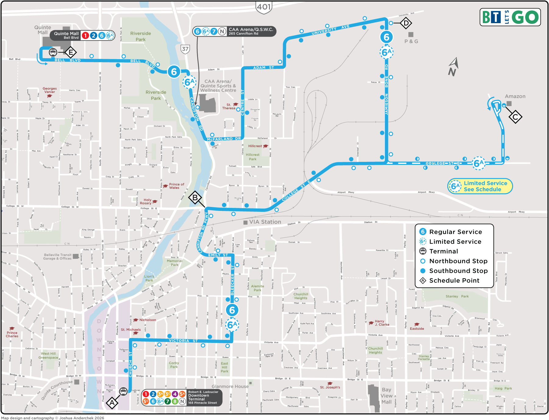 Route 6 Map