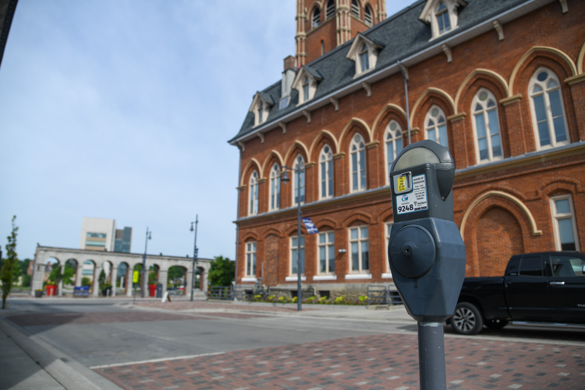 Parking meter outside of City Hall