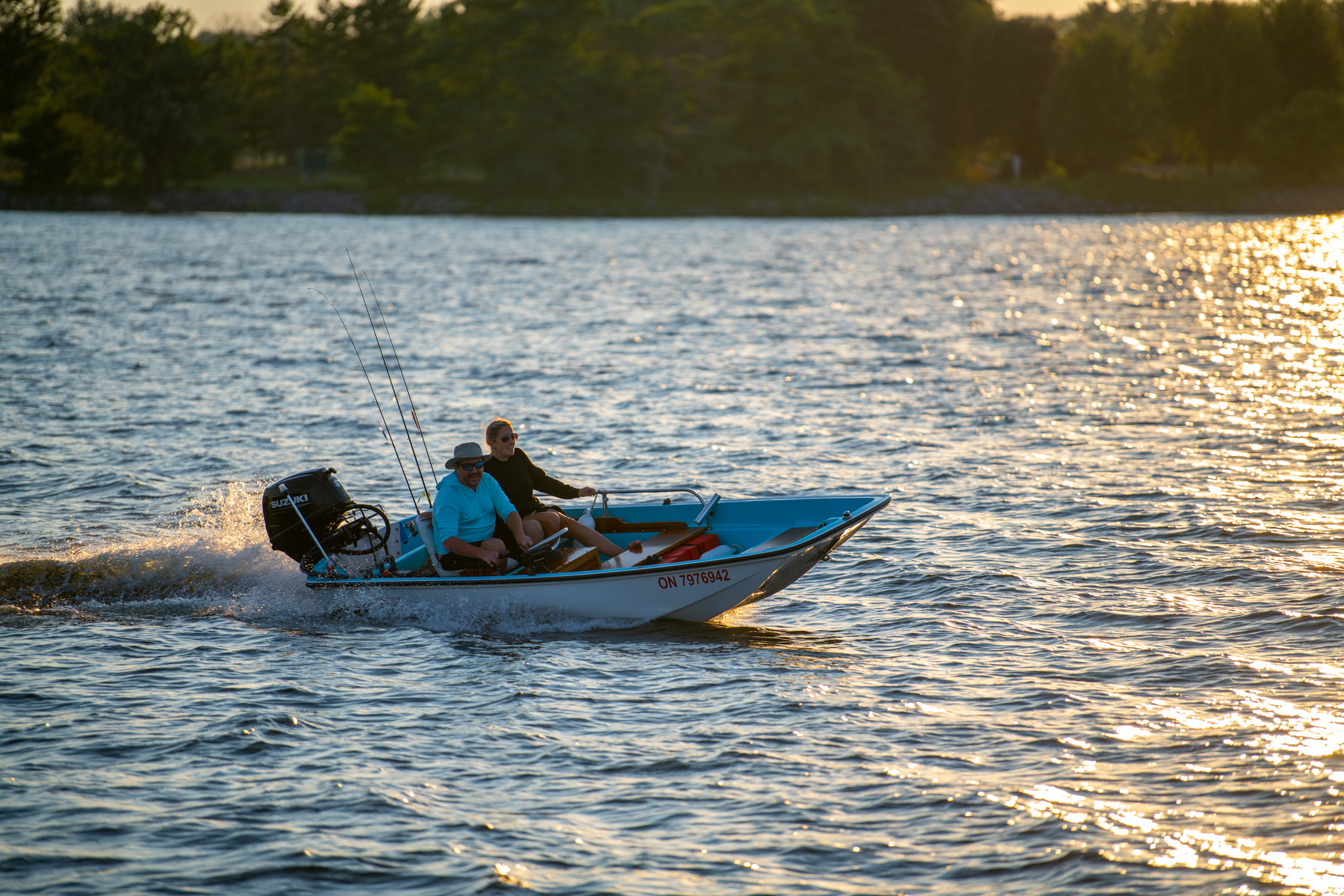People boating on the Bay of Quinte