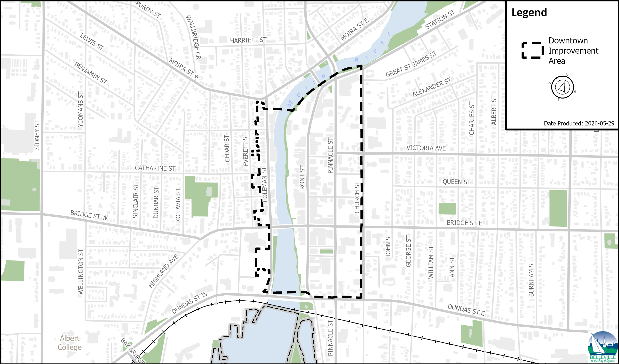 Downtown Improvement Area Map