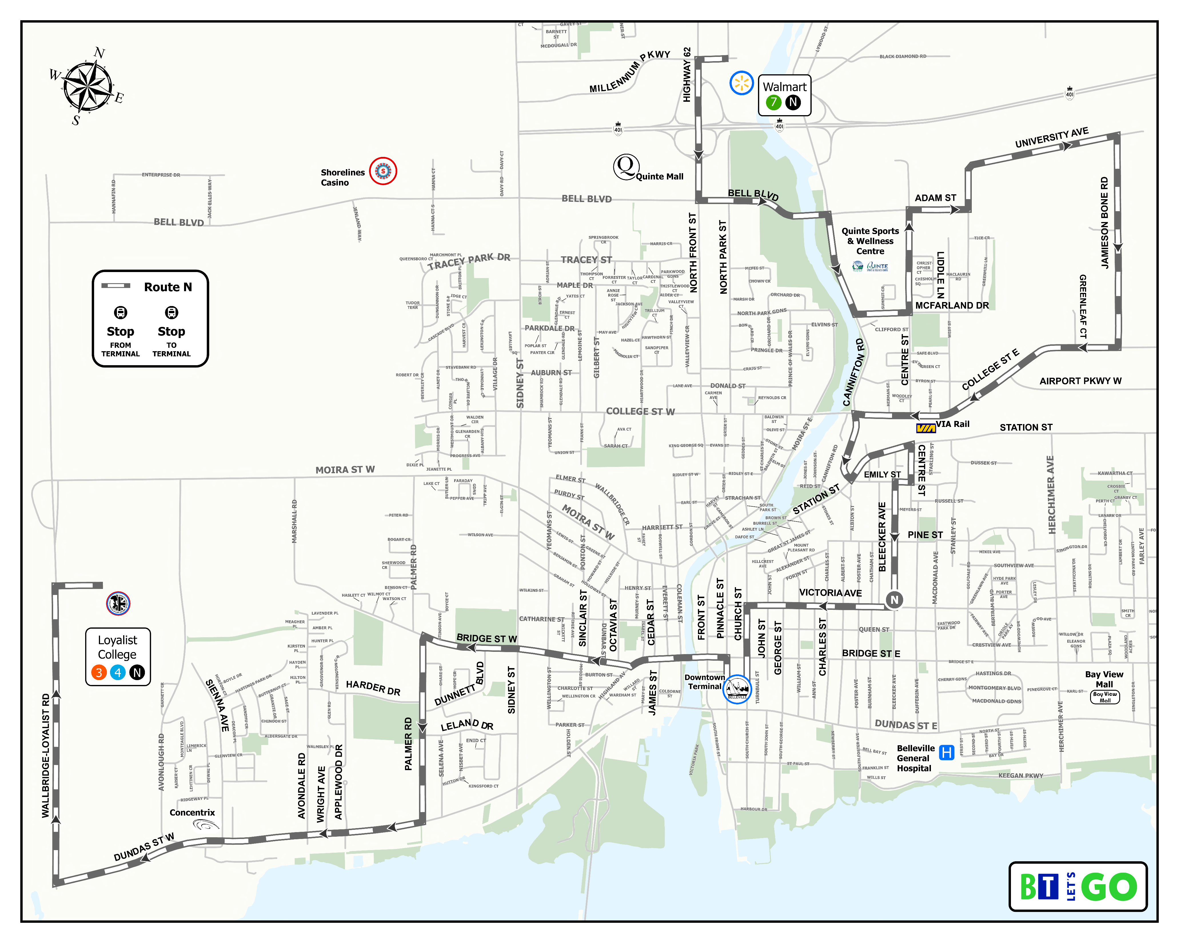Night Route Map