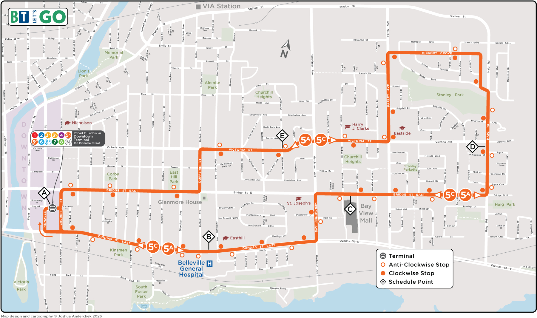 Route 5 Map