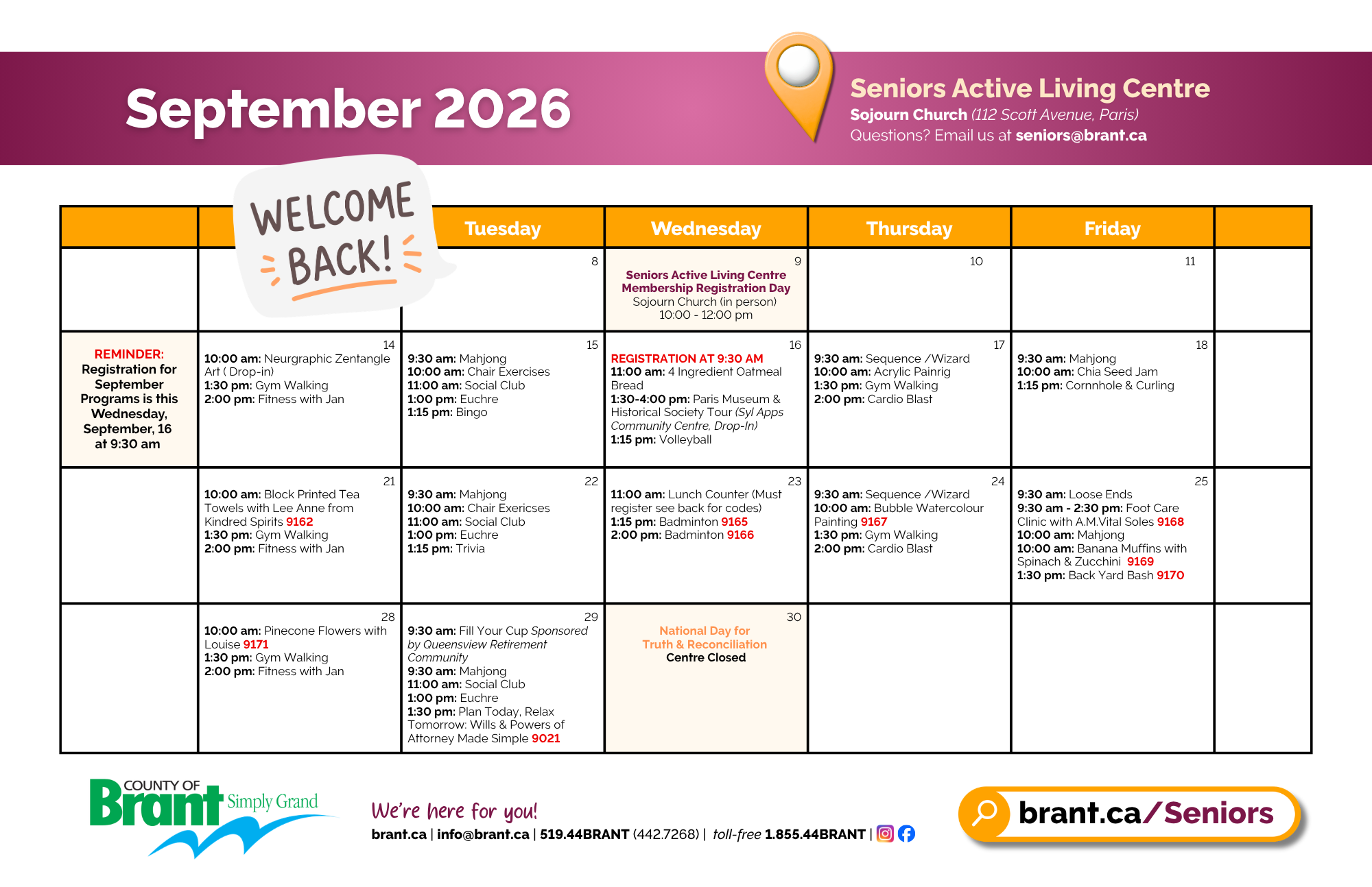 September Calendar