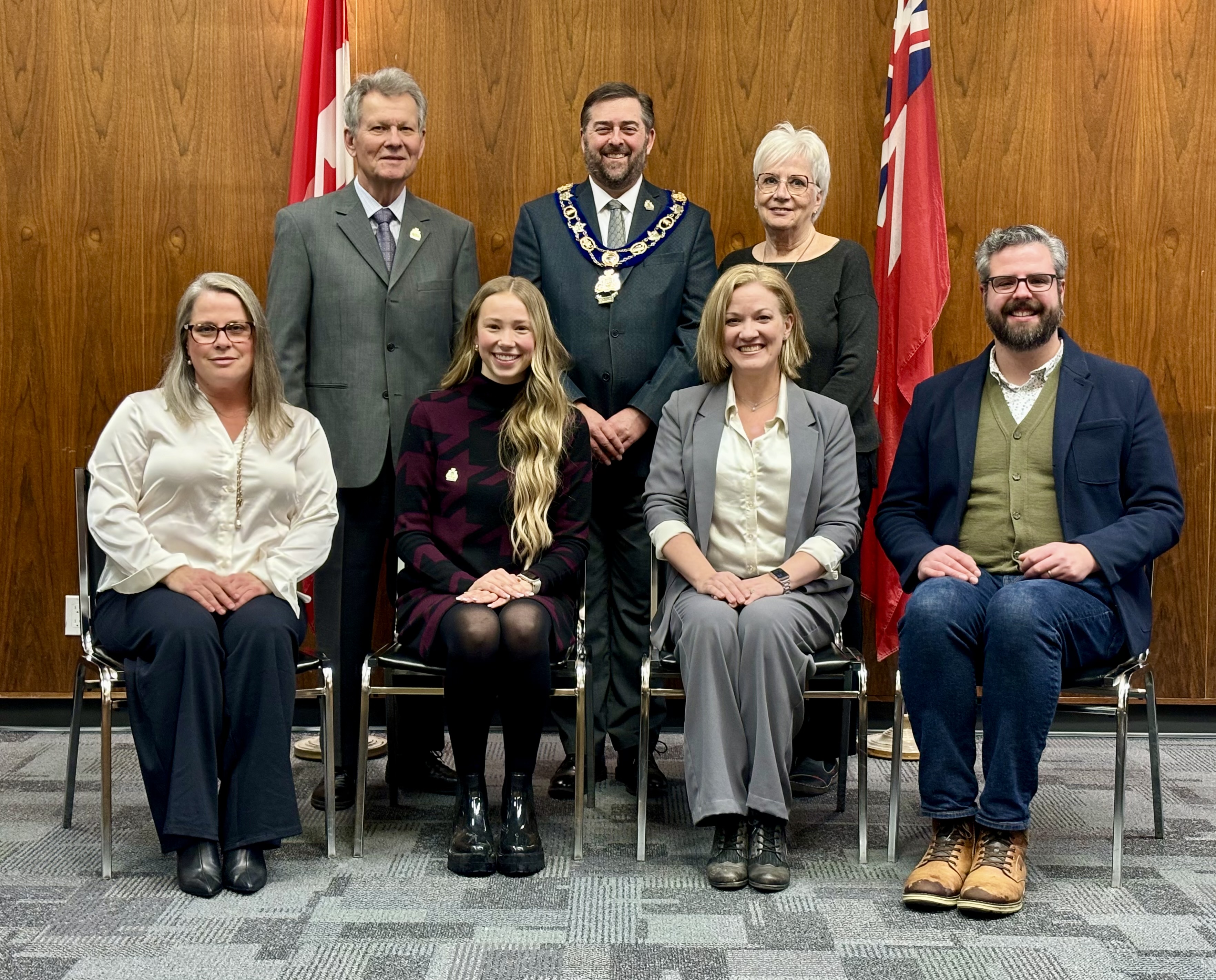 Group Photo of Brighton Council Members in the Brighton Council Chambers