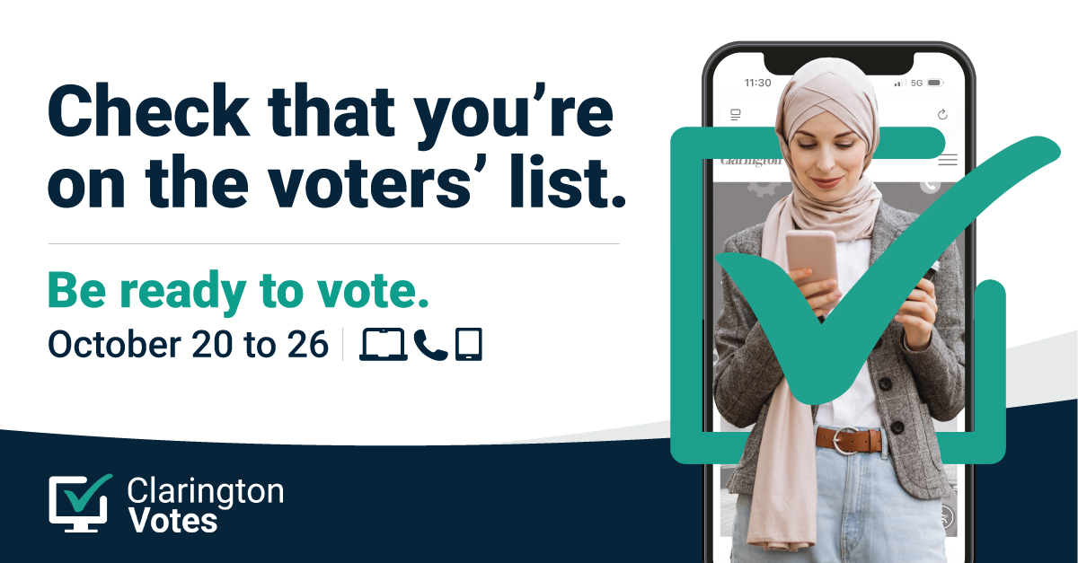 Check that you're on the voters' list