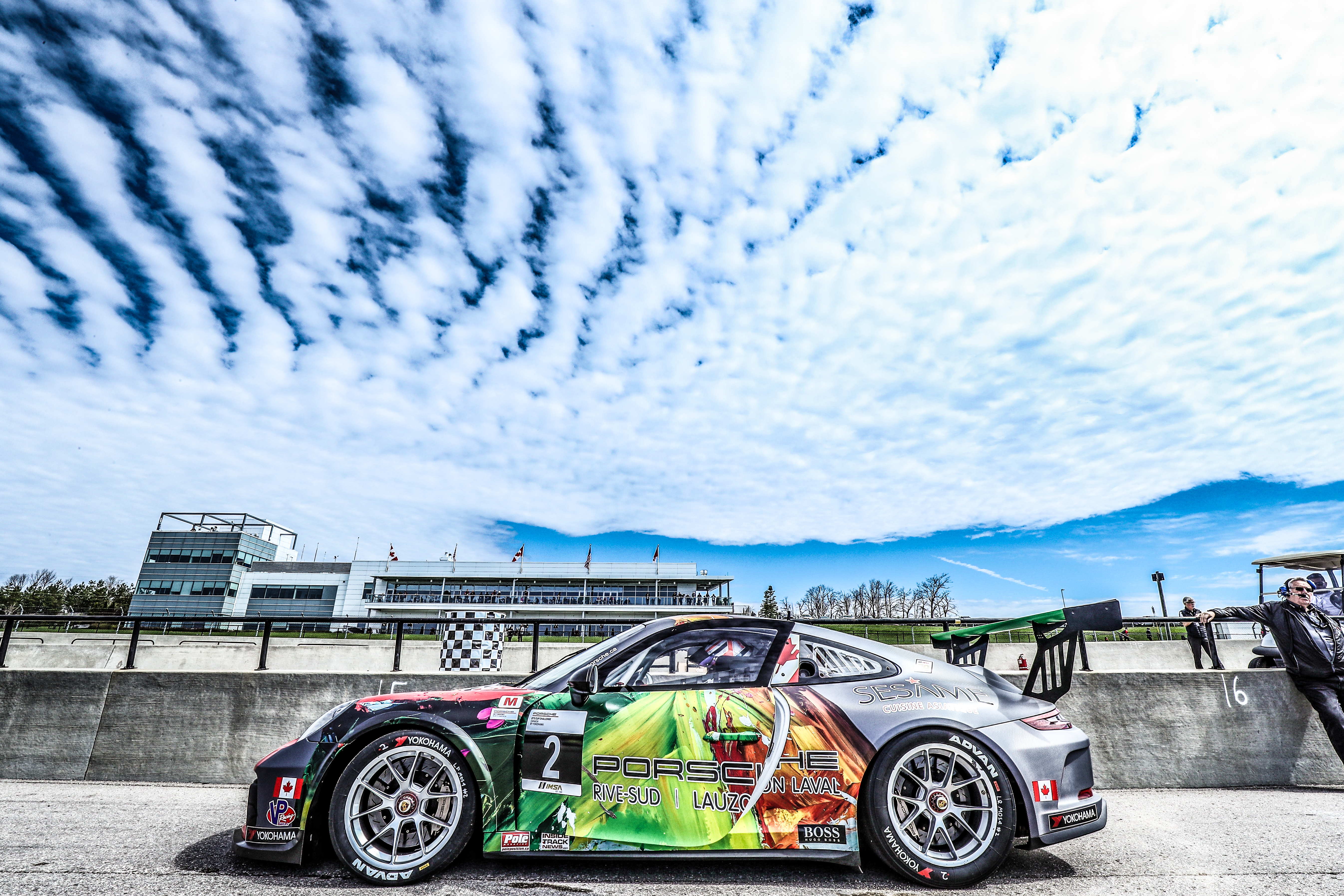 Racecar at Canadian Tire Motorsport Park.