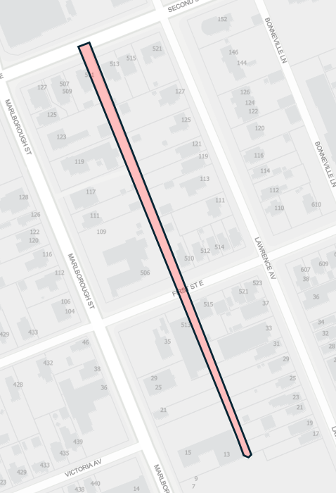 2025 Asphalt Resurfacing General Hospital Lane Map
