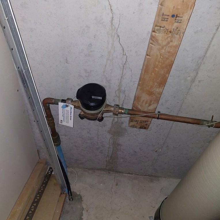 Water meter installed