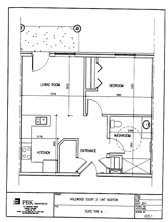 Storage, kitchen, living/dining room, bedroom, and washroom