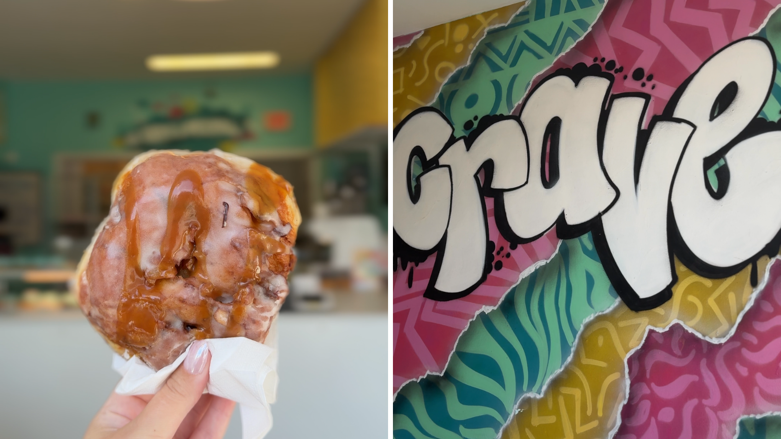 Apple fritters from Crave Doughnuts in Whitby, Ontario