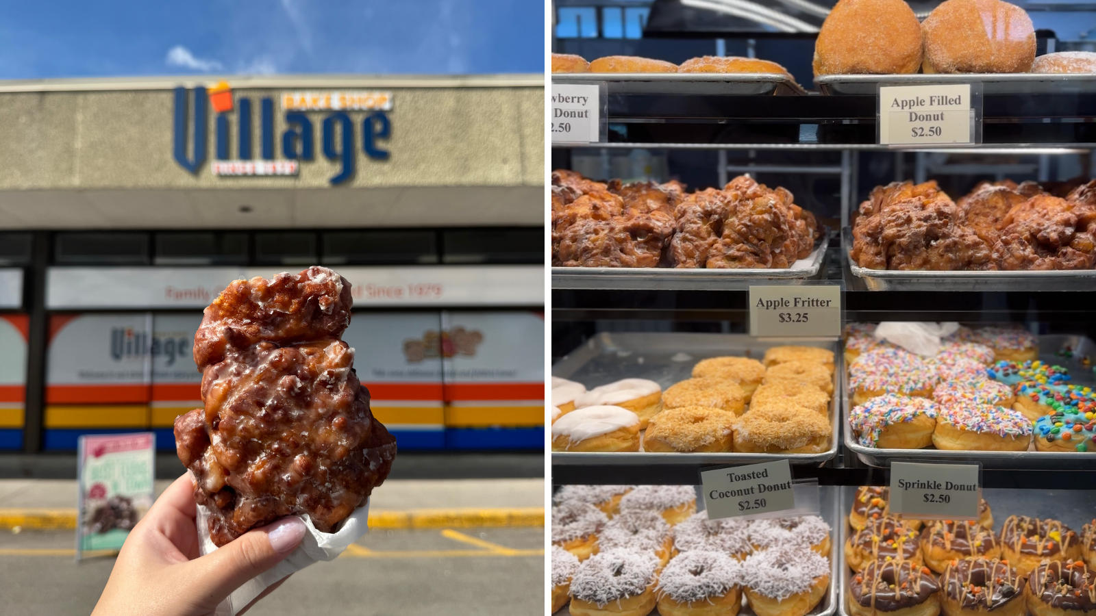 Apple fritters from Village Bake Shop in Whitby, Ontario