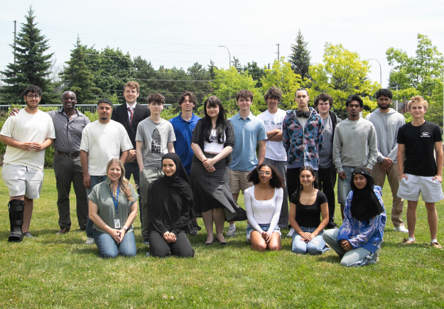 group photo of BACD students outside