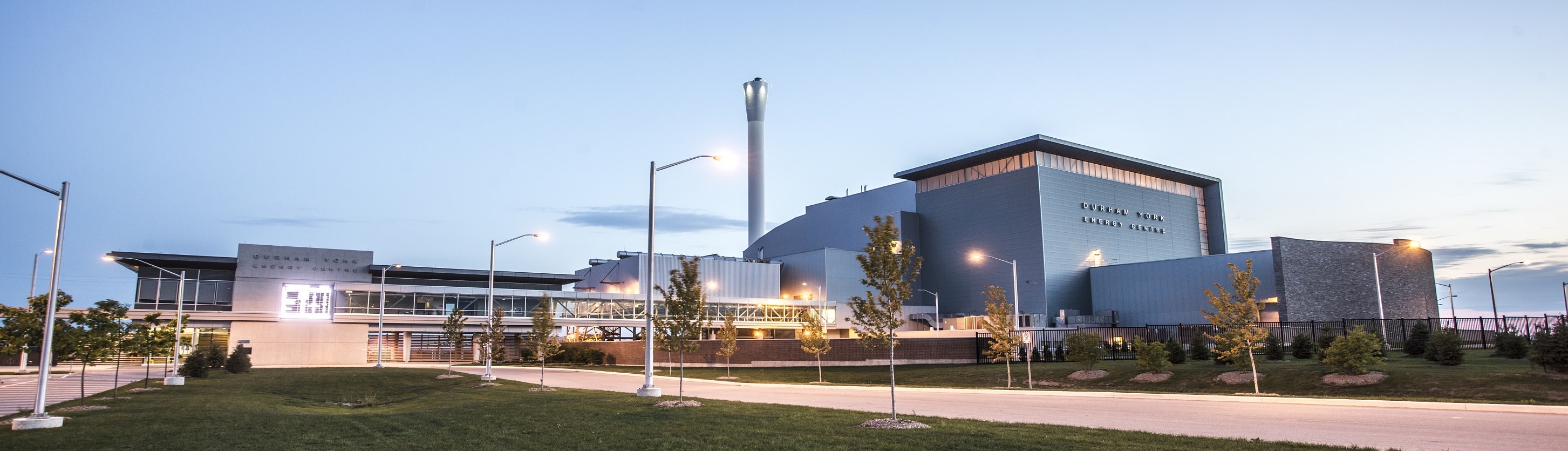 Exterior view of the Durham York Energy Centre.