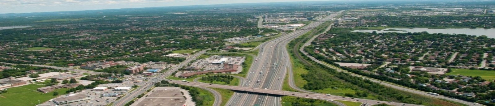 Aerial view of Durham Region during the day