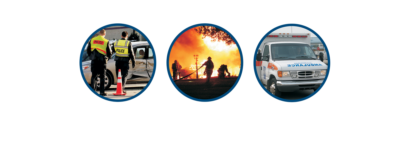 Emergency services collage