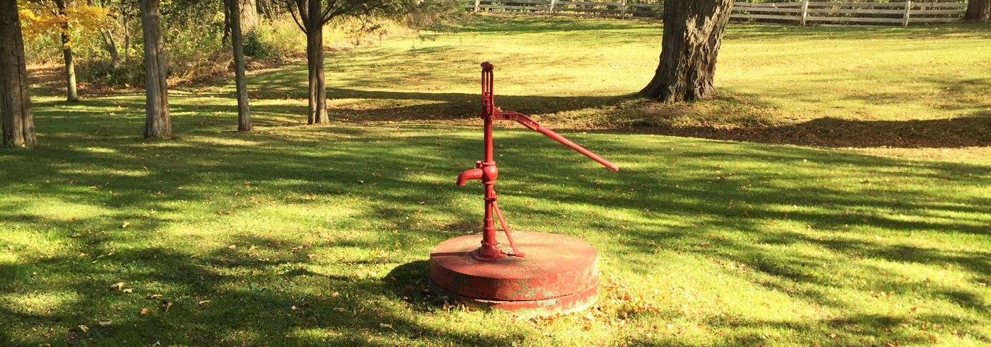 A well on private property