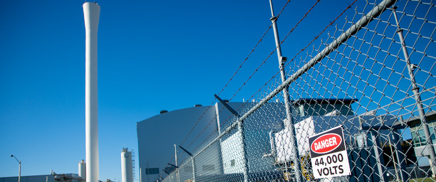 Durham York Energy Centre switch yard.