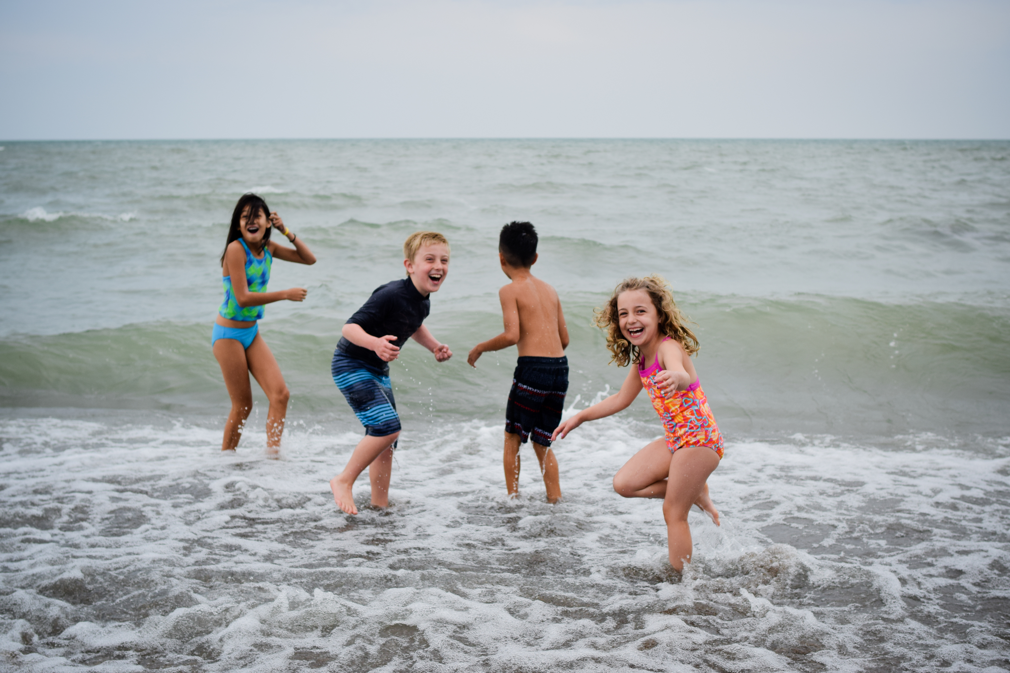 Kids Playing at a Beach