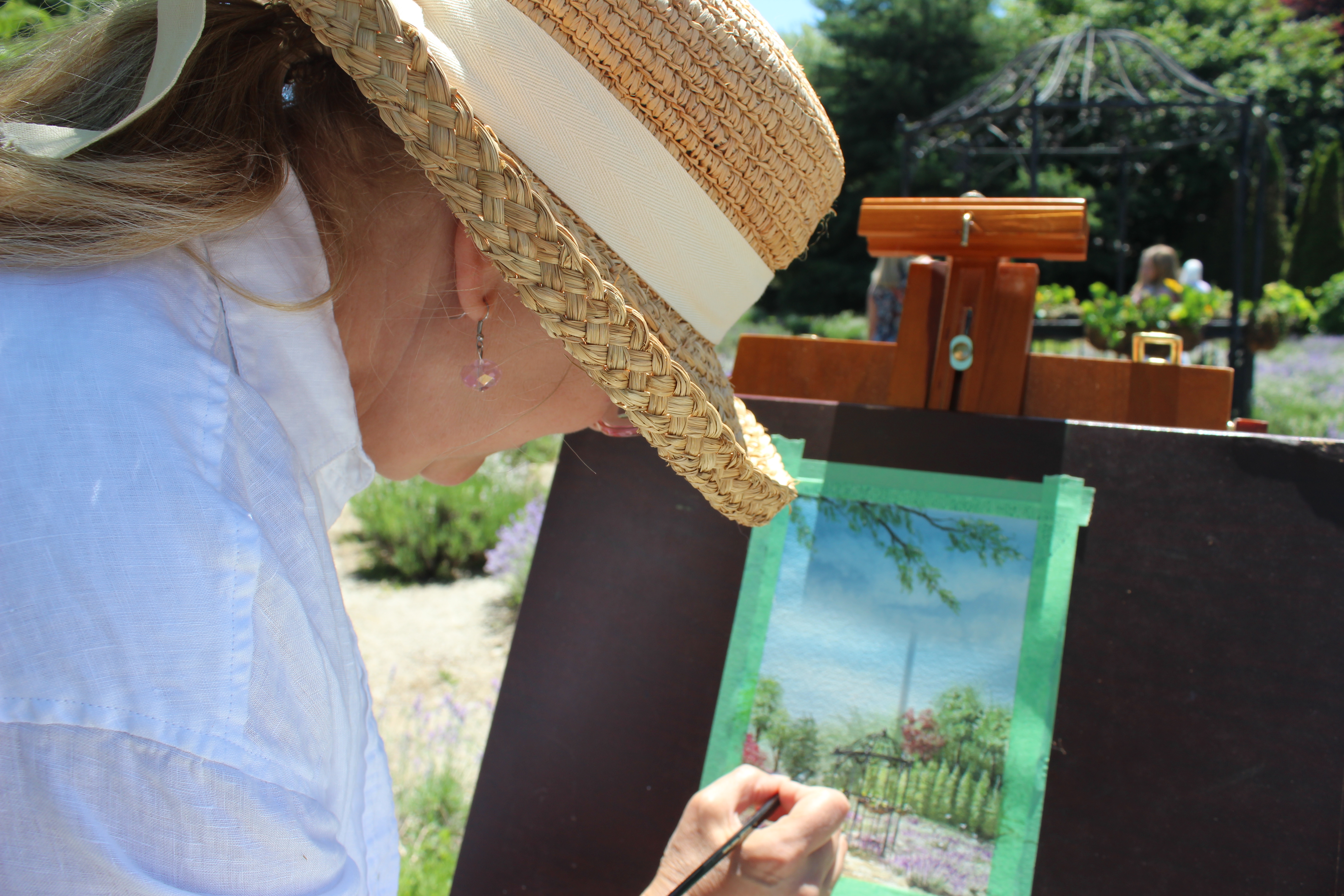 Person painting