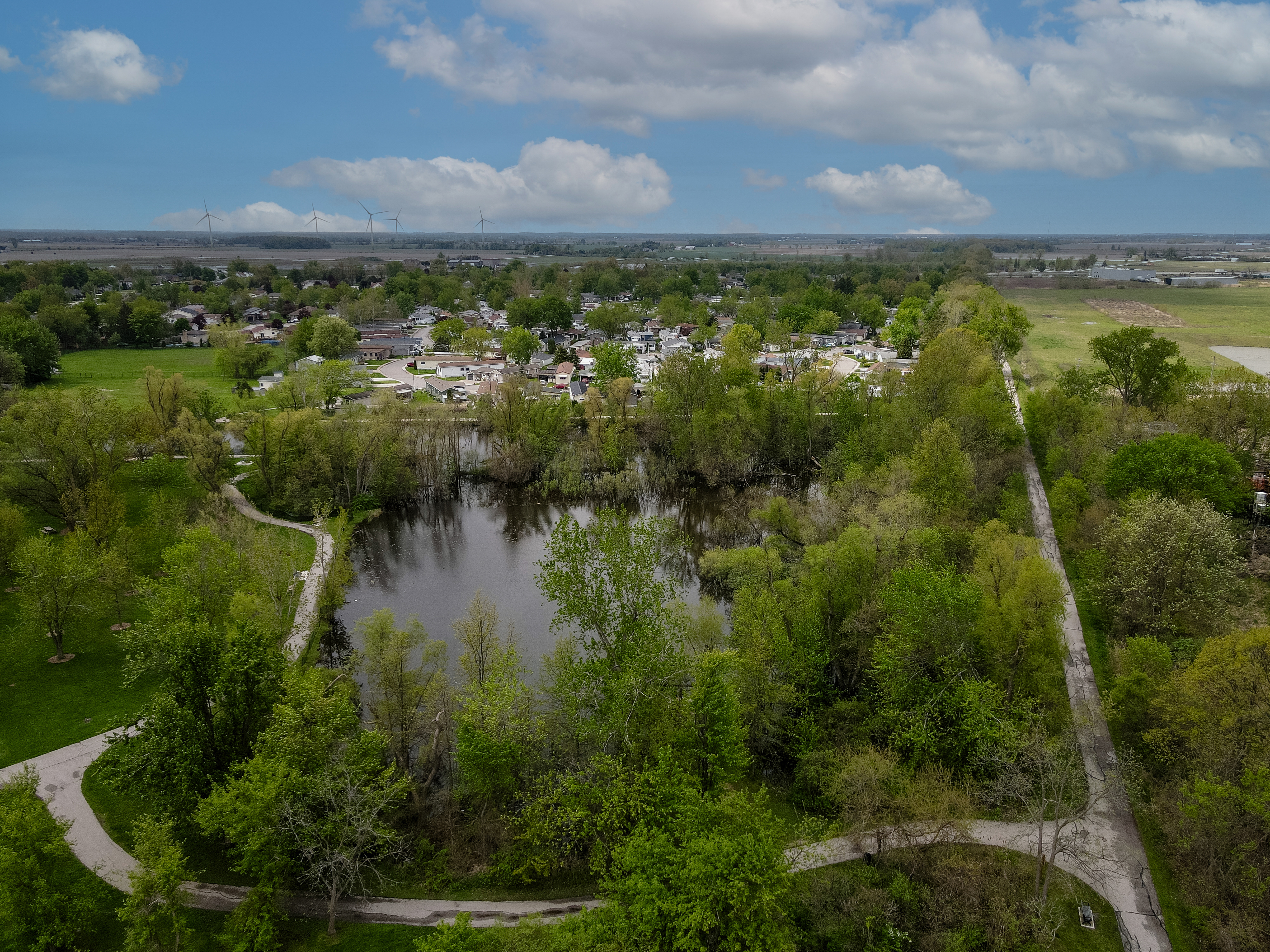 Aerial photo of Essex Centre
