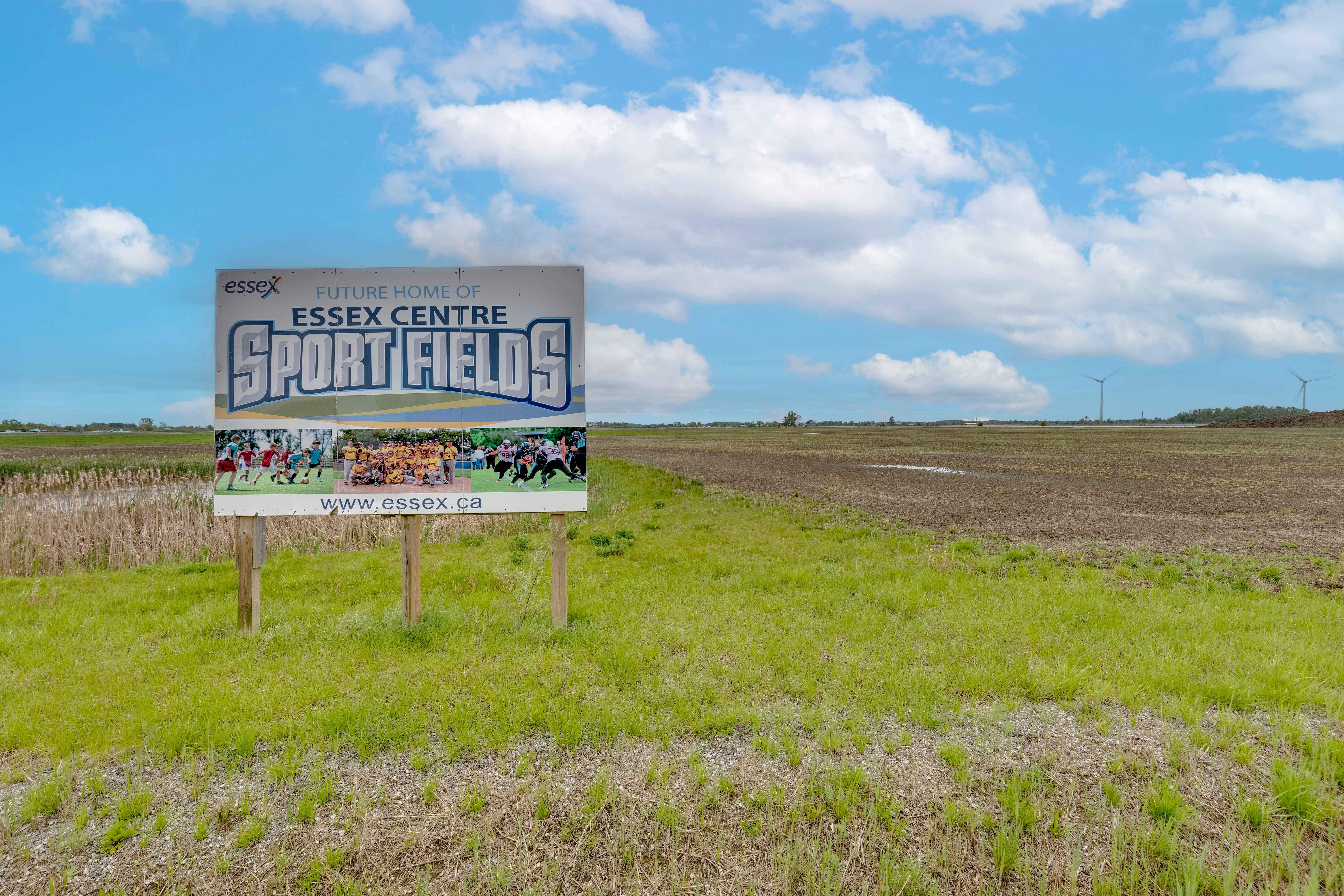 Sign in a field
