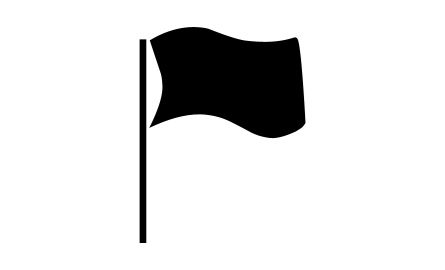 Infographic of a flag on a flagpole