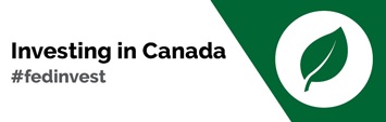 Investing in Canada green leaf symbol