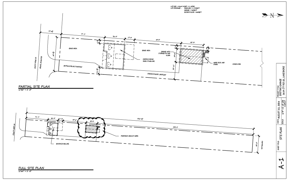 Site plan drawing.
