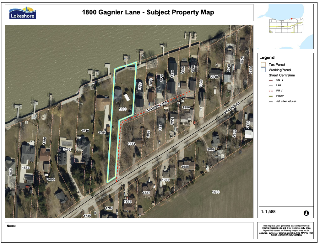 Subject property map.