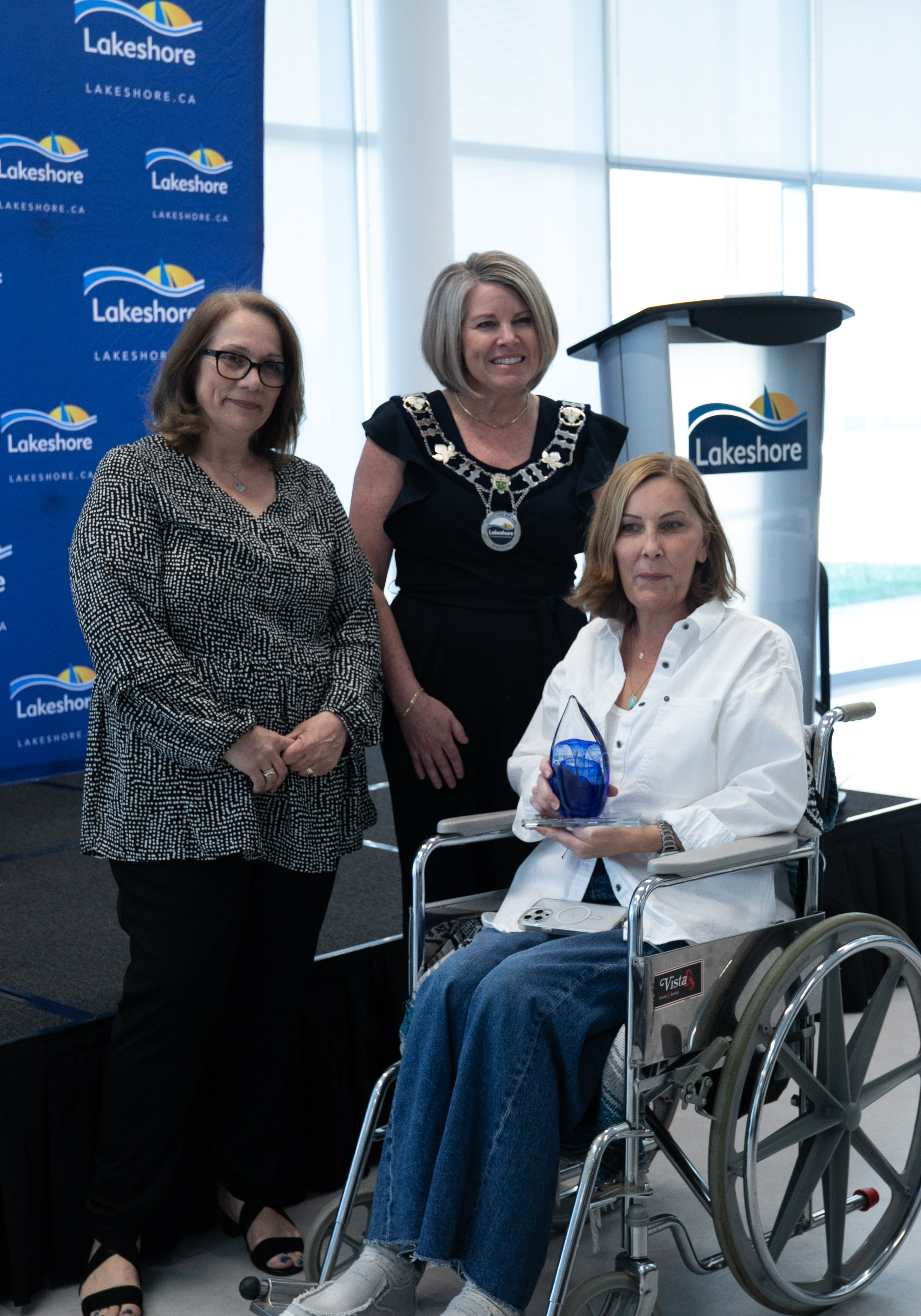 Mayor Tracey Bailey with Stephanie Kriza