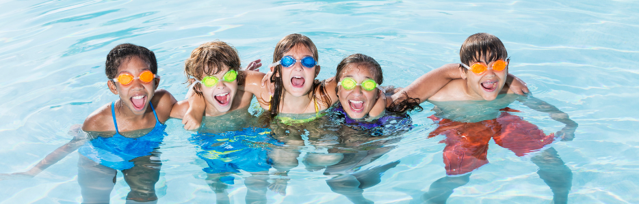 Kids in pool