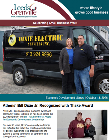 2026 Economic Development Thake Award Recipient Bill Dixie Jr.
