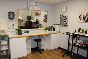 Hair dresser and barber room