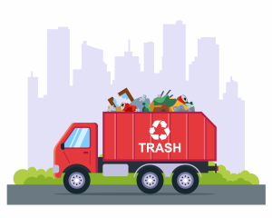 image of garbage removal truck
