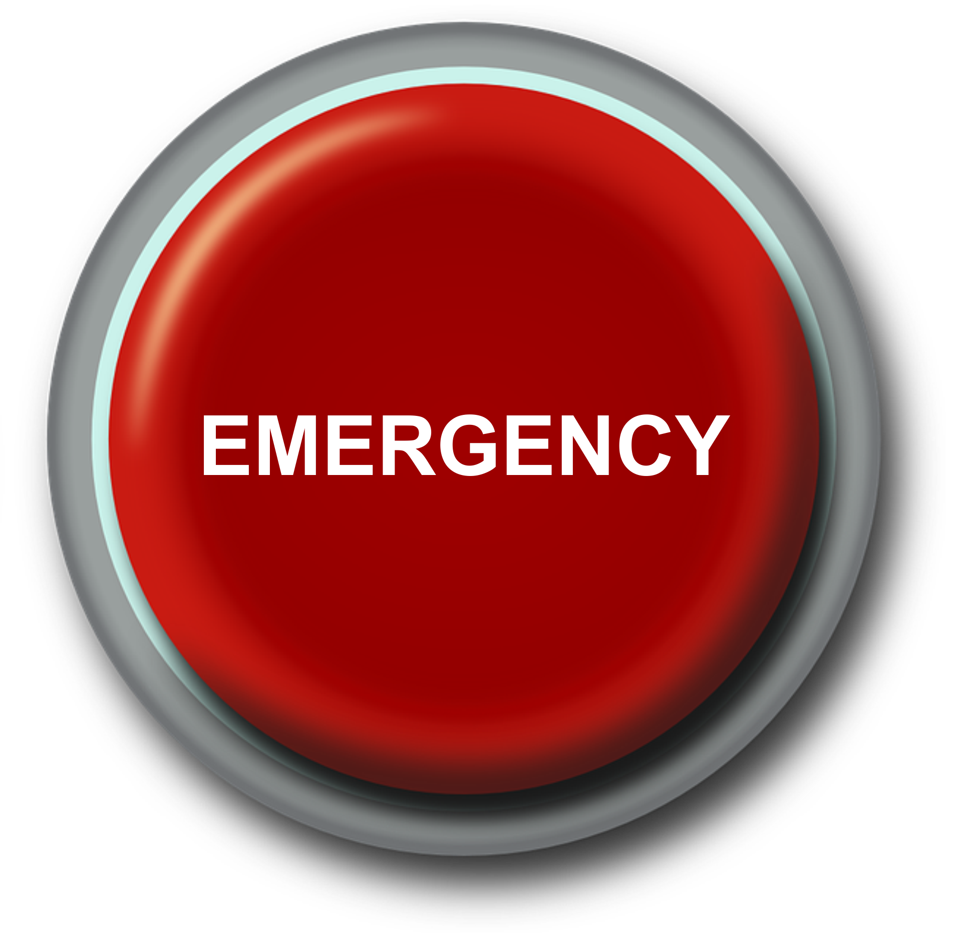 image of a panic button with emergency written on it