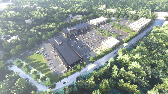 Site Rendering - North West View