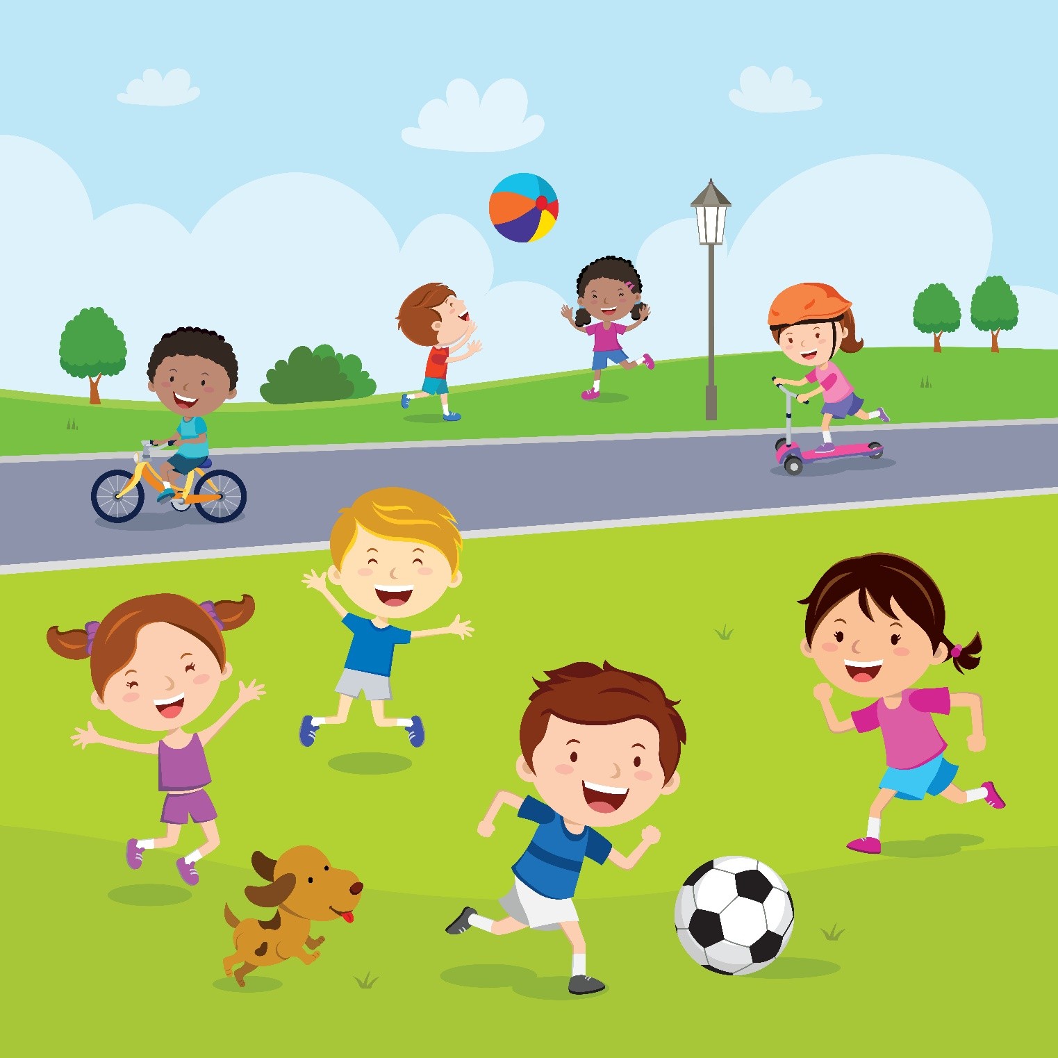 Picture of children playing sports