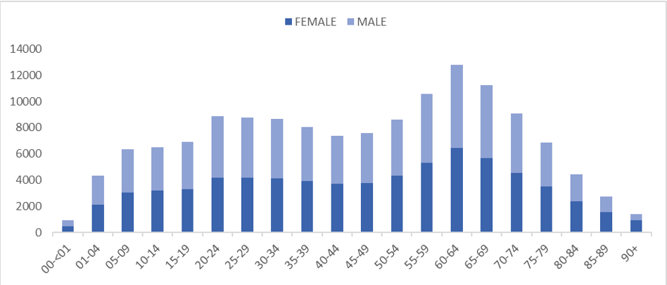 2023 Population Estimates by Sex and Age Group