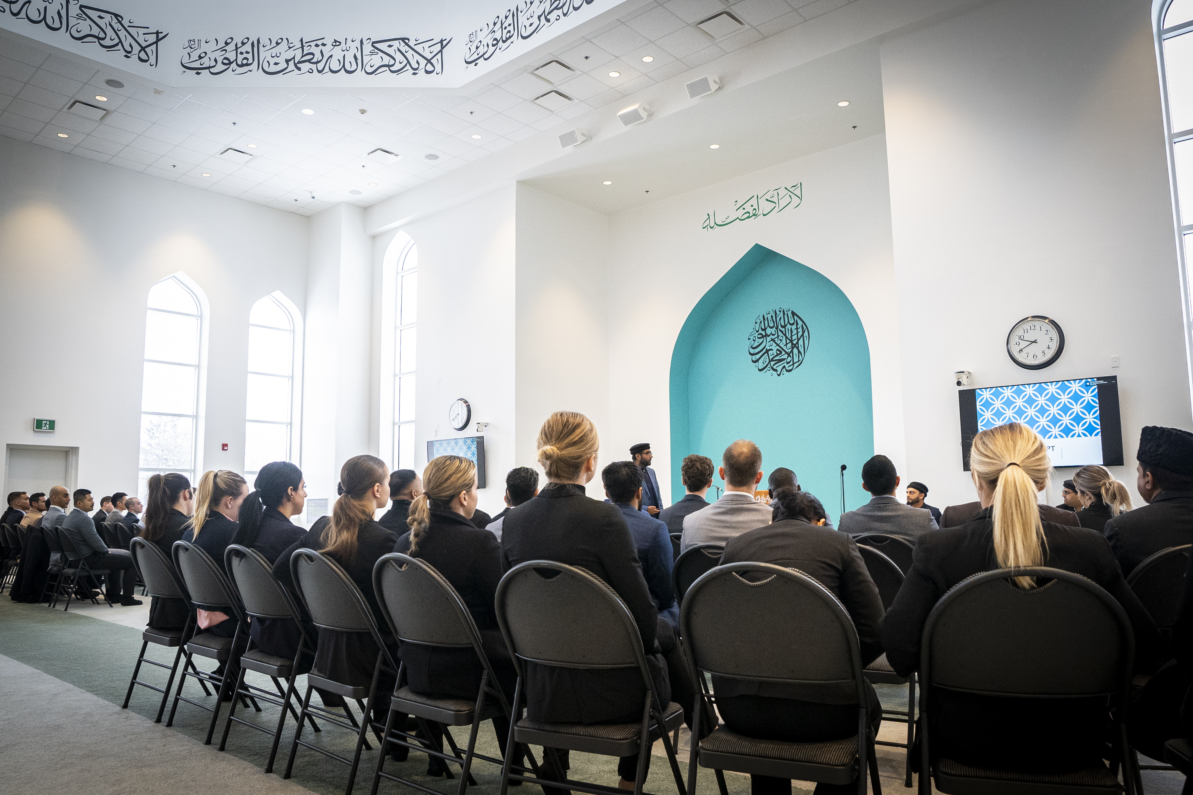 Audience at a mosque