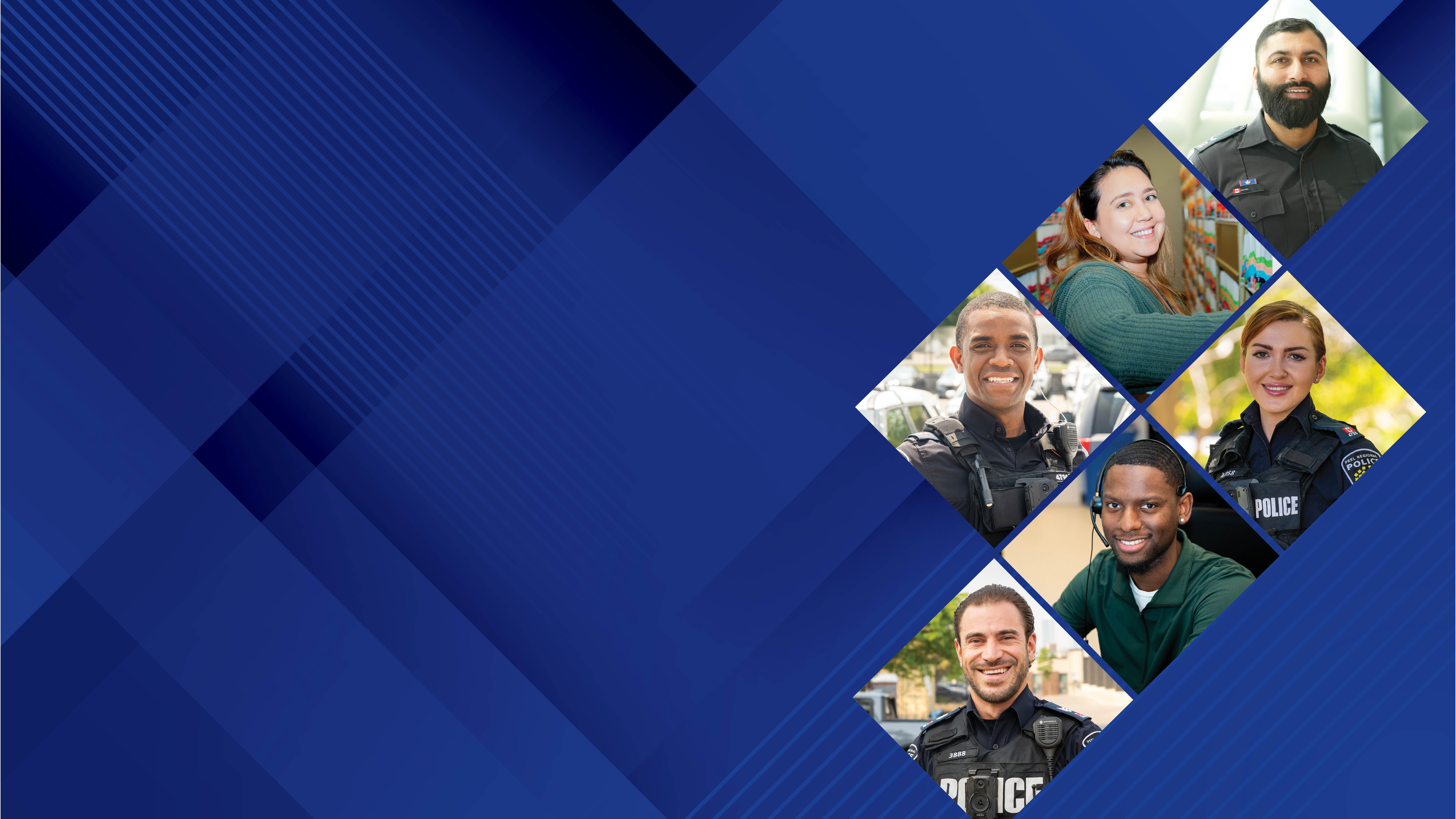 2025 Annual Report Collage of Peel Police employees