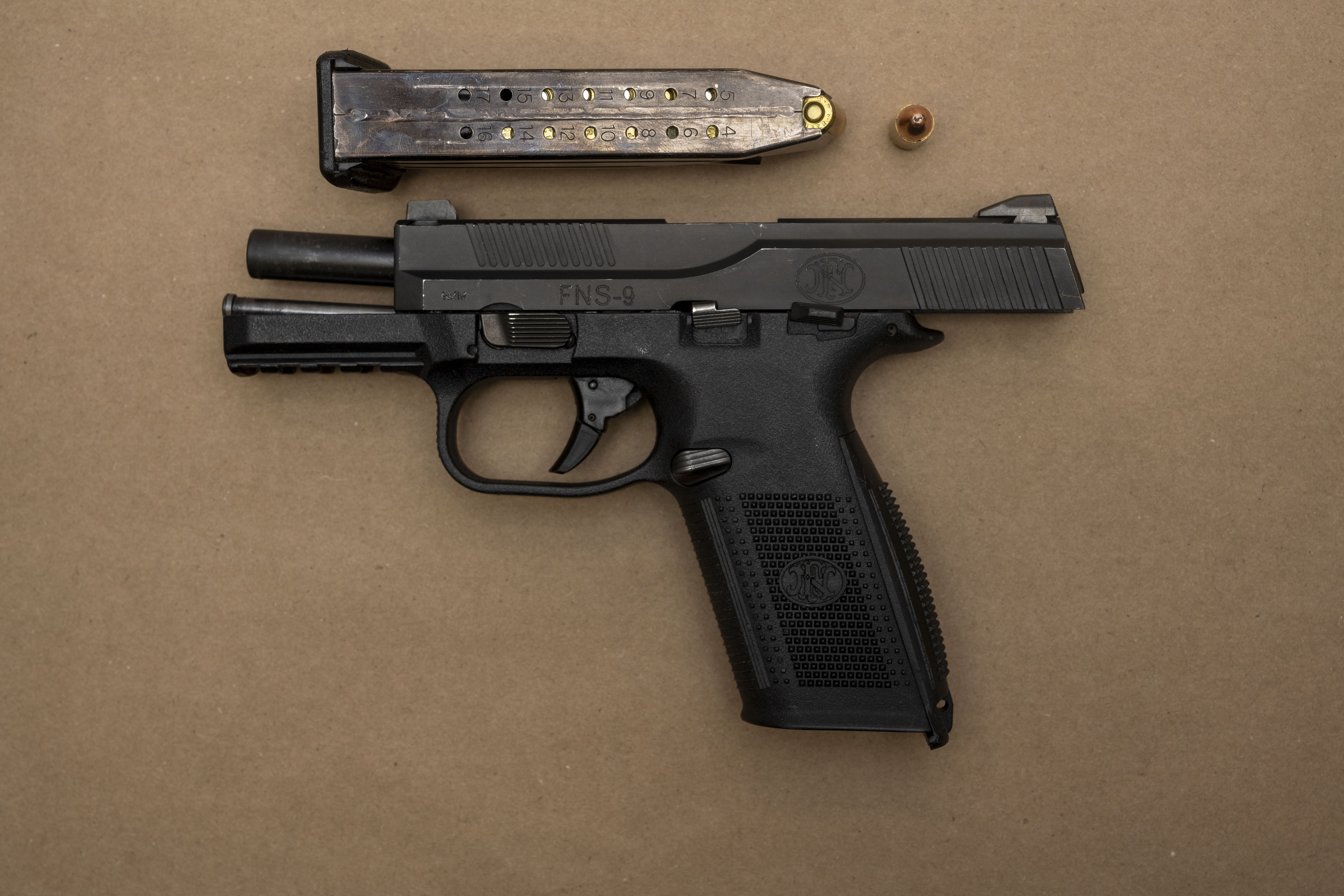Gun with ammunition